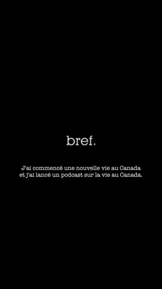 Bref, j’ai commencé une nouvelle vie au Canada et j’ai lancé un podcast sur la vie au Canada 🇨🇦 

🎙Parlons Canada - Votre podcast sur la vie au Canada où on parle immigration, travail, entrepreunariat, quotidien, études, art et culture PARTOUT au Canada avec plein d’invités surprises. 
L’objectif de Parlons Canada est de mettre en avant des personnes et des histoires invisibilisées.

Le podcast est disponible sur toutes les plateformes et la version vidéo est disponible sur YouTube.

Le lien est dans mon profil :)

#bref #canada #toronto #montreal #ottawa #quebec #mtl #podcast #pvtcanada #pvtmontreal #francaisaucanada #trend #NouvelleVieCanada #VivreAuCanada #Canada2025 #CanadaDream #NouveauDépart #ImmigrerAuCanada #MaVieAuCanada #ExploreCanada #CanadaLove #NouvelleAventure #CanadaLifestyle #RienEstImpossible #BrefCanada